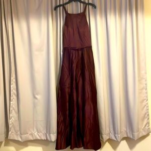 Satin long dress